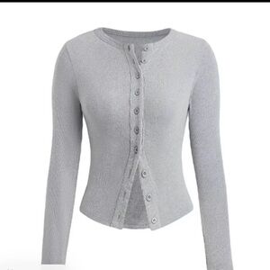 TikTok shop gray cardigan
